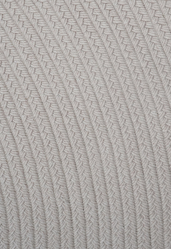 By Carmont Grange Floor Rug in Cameo, close-up of the braided PET weave texture