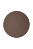 By Carmont Grange Floor Rug in Coffee, round rug, flat product shot on white background