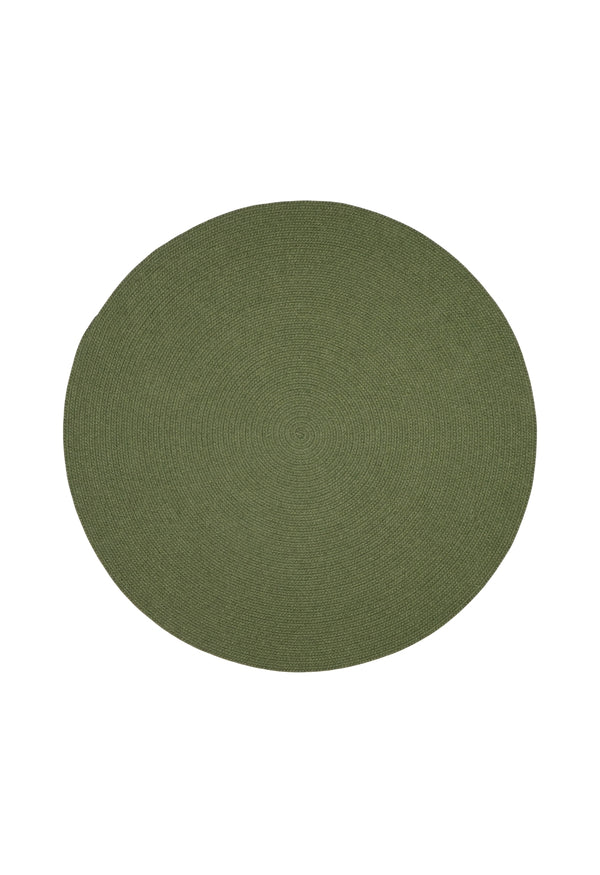 By Carmont Grange Floor Rug in Hunter, round rug, flat product shot on white background