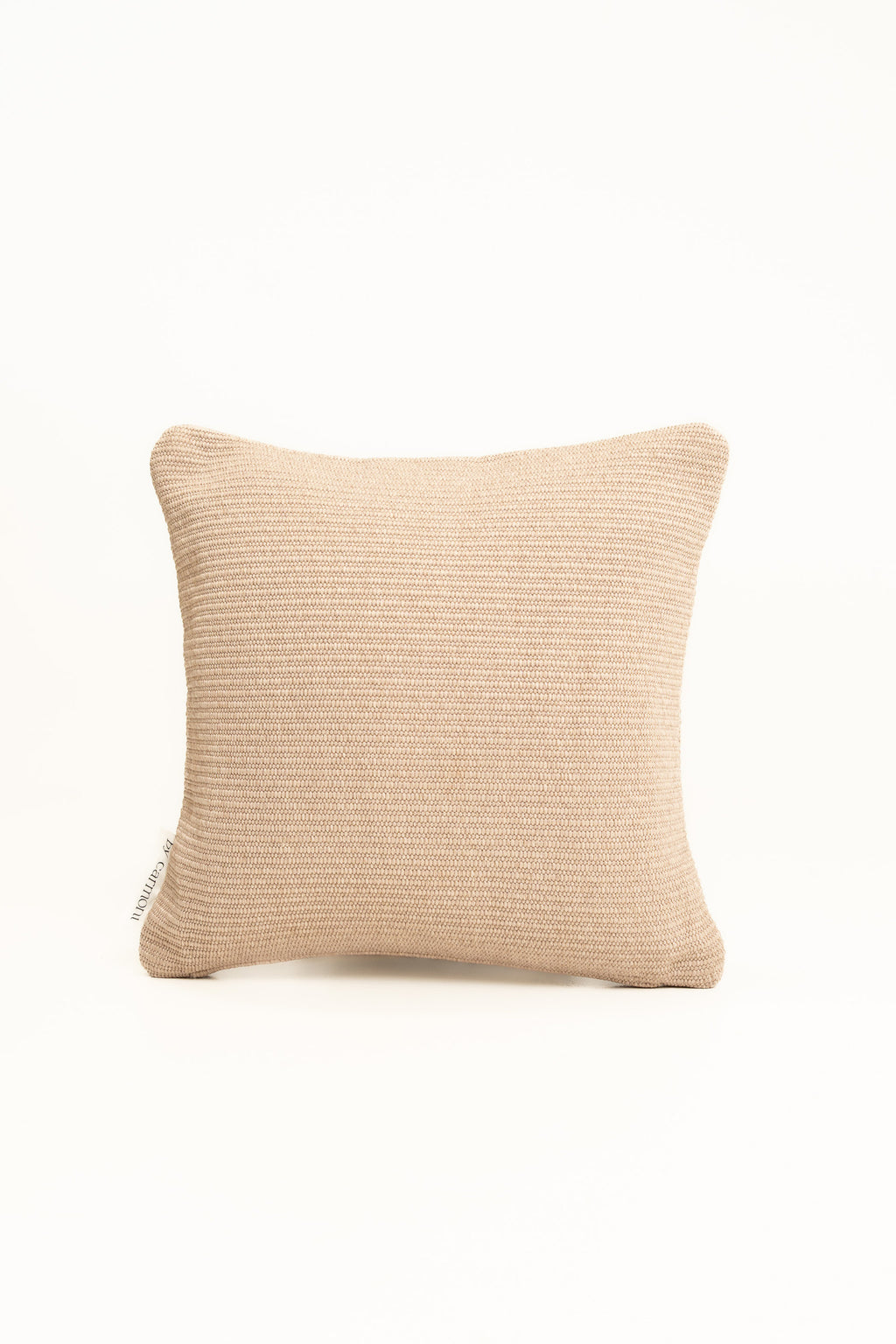 By Carmont Huxley cushion cover in Cameo, plumped front view on a white background