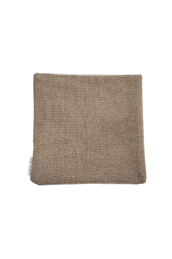 By Carmont Huxley cushion cover in Latte, 65 x 65cm, flat lay