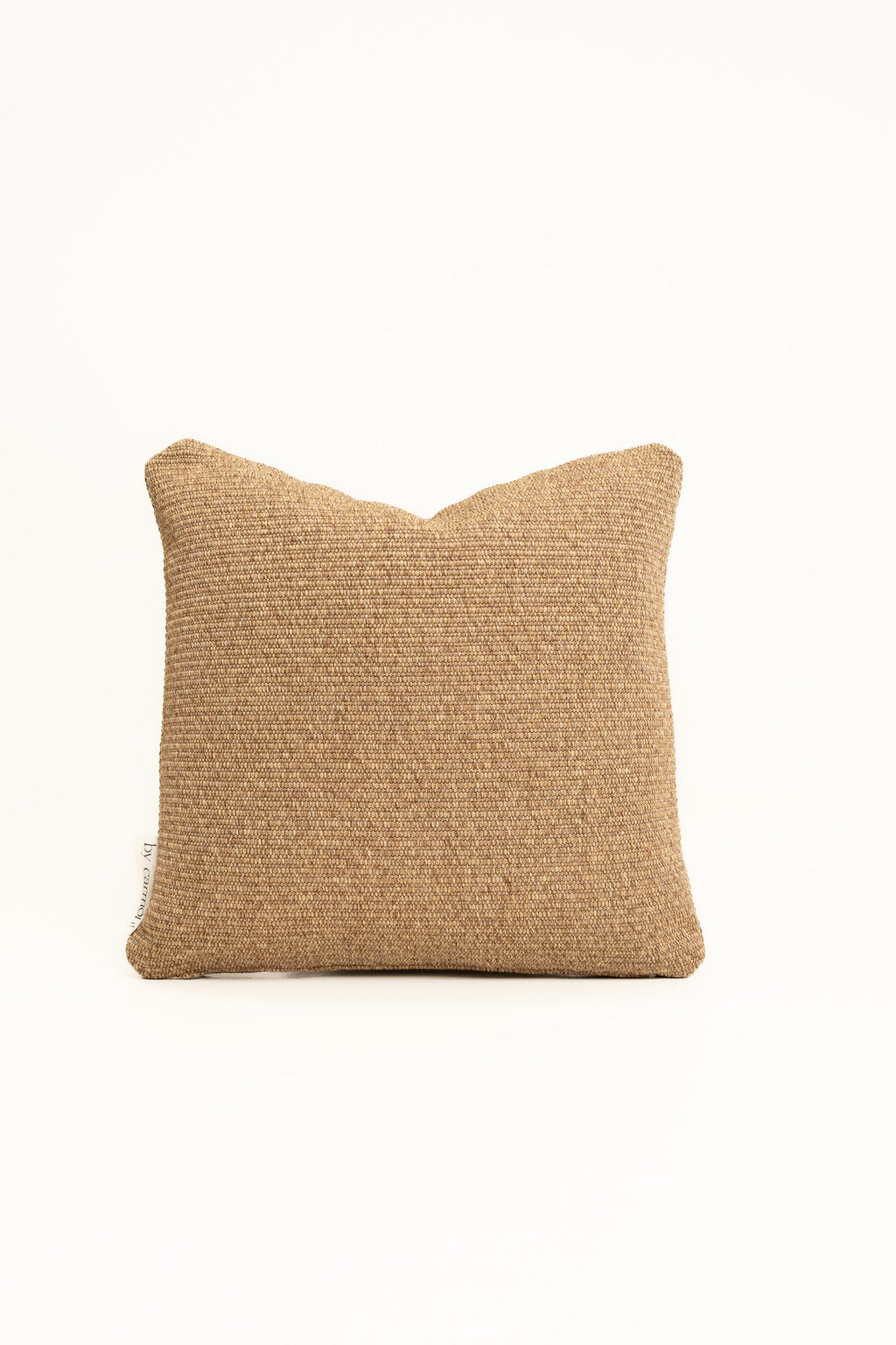 By Carmont Huxley cushion cover in Natural, 65 x 65cm, front view on a white background