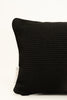 By Carmont Huxley cushion cover in Sable, close-up of a corner showing the woven texture