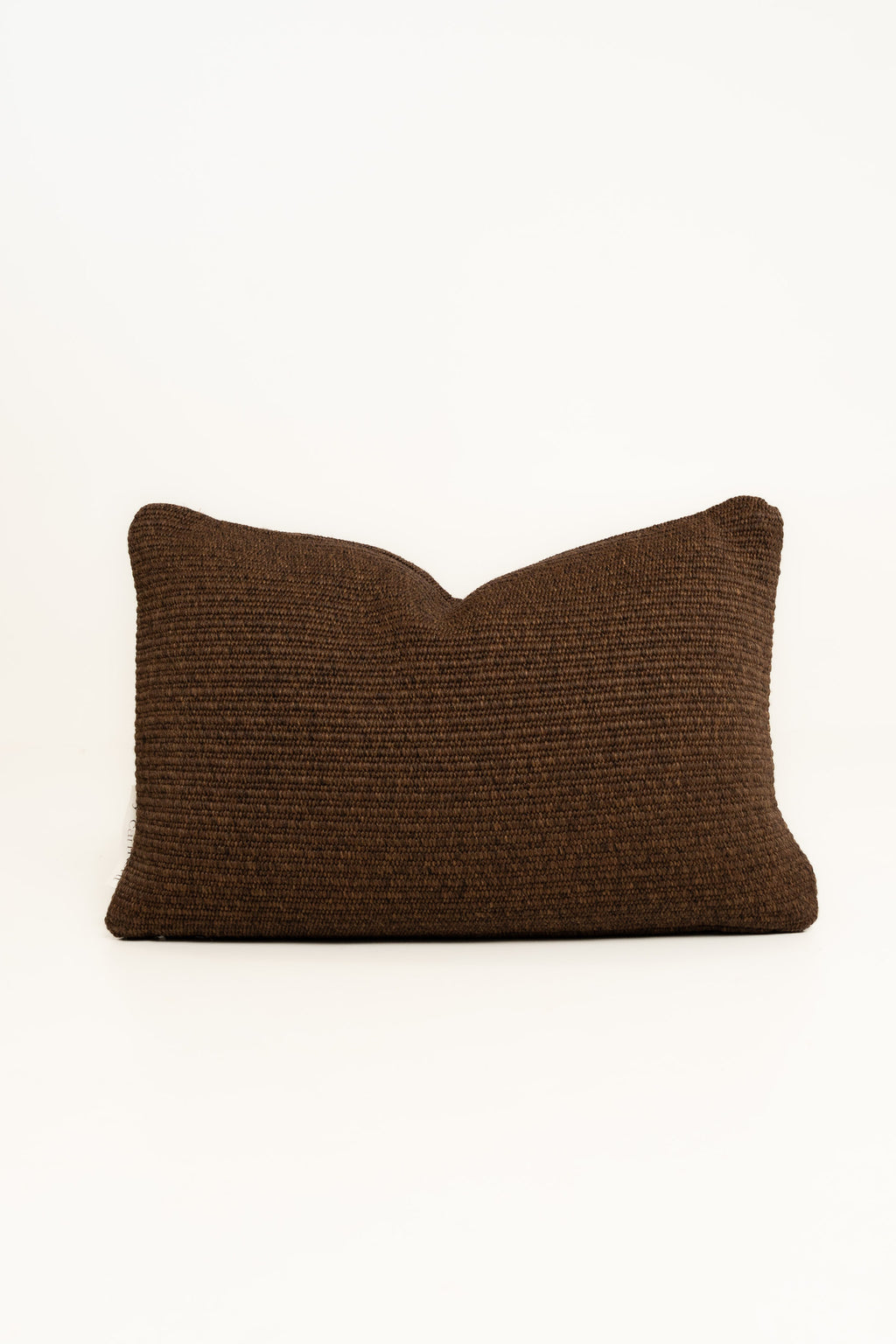 By Carmont Leroy cushion cover in Coffee, 40 x 60cm, front view on a white background