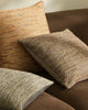 Weave Home 'Vista' cushions, a textural weave in rock-inspired greys and browns that has a sophisticated vintage vibe