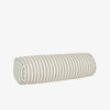 Eadie Lifestyle Drift bolster in White/Pistachio, 20 x 60cm cylinder, pistachio stripes running around the roll