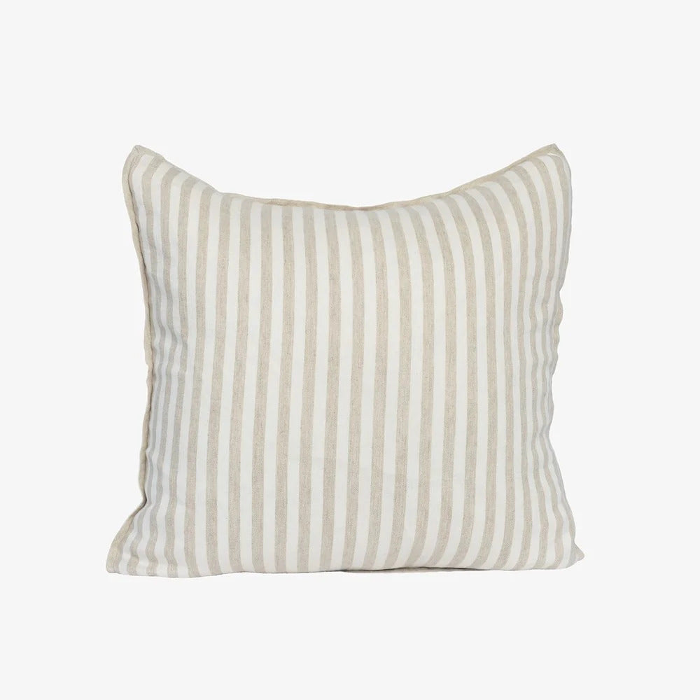 Eadie Lifestyle Drift cushion in White/Natural, 50 x 50cm square, shown front on