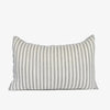 Eadie Lifestyle Drift cushion in White/Pistachio, 40 x 60cm lumbar, stripes running across the width