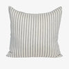 Eadie Lifestyle Drift cushion in White/Pistachio, 60 x 60cm, pistachio stripes woven on a white ground