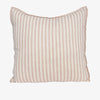Eadie Lifestyle Drift cushion in White/Soft Musk, 60 x 60cm, soft musk stripes woven on a white ground