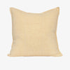 Eadie Lifestyle Luca linen cushion in Soft Butter, square, on a plain background.