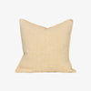 Eadie Lifestyle Luca linen cushion in Soft Butter, square, shown alone on a plain background.