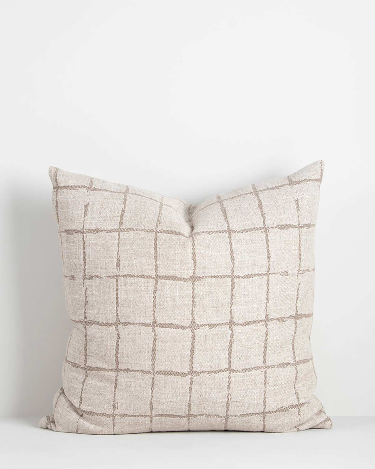 Modern Patterned Linen Cushion | Harrison - Taupe, by Baya– Ink ...