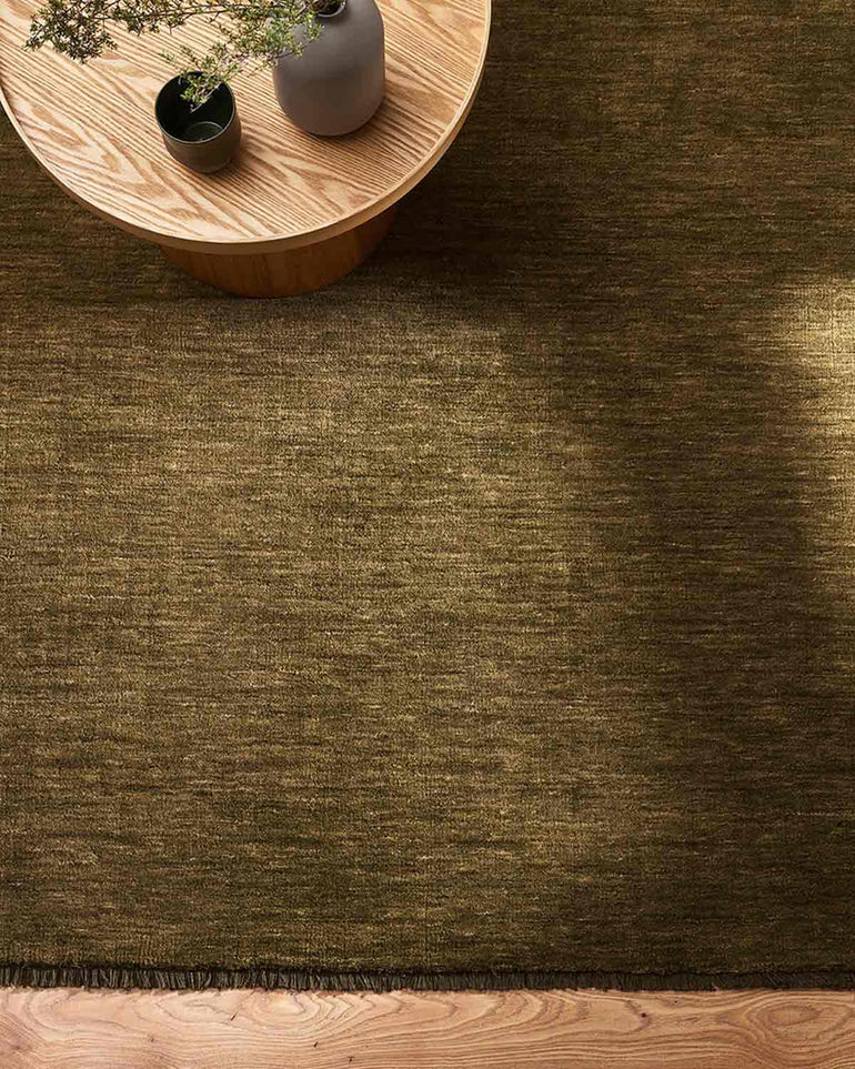 Baya Sandringham 100% NZ Wool Rug - Moss– Ink & Brayer Australia
