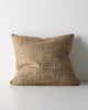 Weave Home Castel cushion in Toffee on a plain background.