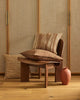 Designer cushions in warm brown tones, by Weave Home nz