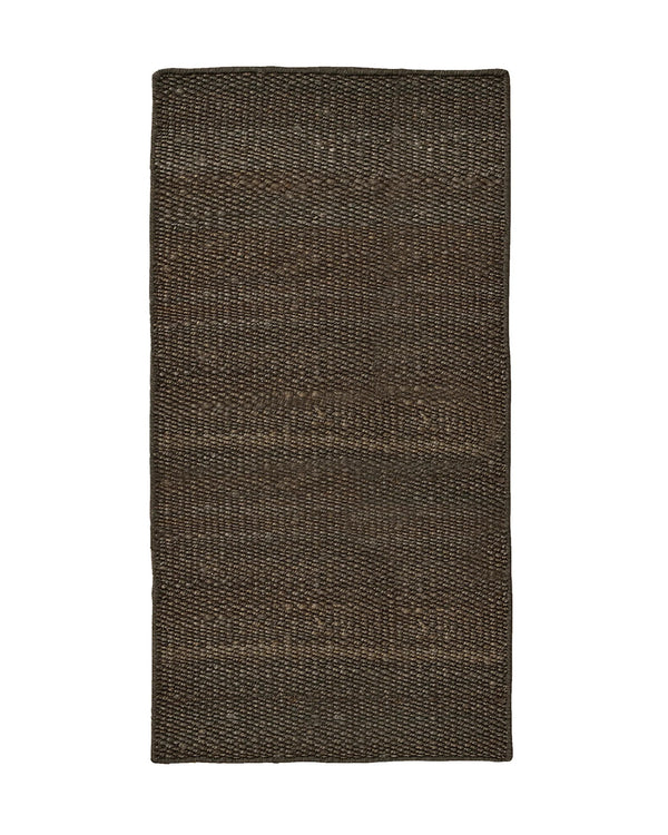 Weave Home Ivano jute doormat in Graphite, shown flat on a plain background.