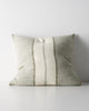 Weave Home Ottavio cushion in Lagoon on a plain background.